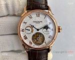 Swiss Copy Patek Philippe Tourbillon Moonphase Power Reserve Watch 42mm